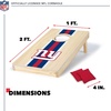 image:imageNFL Football Portable Size 1 x 2 Solid Wood Cornhole Set with Direct Print HD Team Graphics  Travel SizeNew York Giants