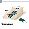 image:imageNFL Football Portable Size 1 x 2 Solid Wood Cornhole Set with Direct Print HD Team Graphics  Travel SizePhiladelphia Eagles