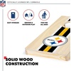 image:imageNFL Football Portable Size 1 x 2 Solid Wood Cornhole Set with Direct Print HD Team Graphics  Travel SizePittsburgh Steelers