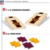 image:imageNFL Football Portable Size 1 x 2 Solid Wood Cornhole Set with Direct Print HD Team Graphics  Travel SizeWashington Commanders