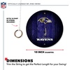 image:imageSolid Wood NFL Hook amp Ring Toss Set with Direct Print HD Team Graphics  Easy Hang Hook and Ring Toss Target  Great Gift for Any Football Fan Ring Toss Family Game for a Game RoomBaltimore Ravens