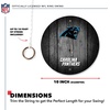 image:imageSolid Wood NFL Hook amp Ring Toss Set with Direct Print HD Team Graphics  Easy Hang Hook and Ring Toss Target  Great Gift for Any Football Fan Ring Toss Family Game for a Game RoomCarolina Panthers