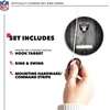 image:imageSolid Wood NFL Hook amp Ring Toss Set with Direct Print HD Team Graphics  Easy Hang Hook and Ring Toss Target  Great Gift for Any Football Fan Ring Toss Family Game for a Game RoomLas Vegas Raiders