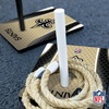image:imageSolid Wood NFL Quoits Set with Direct Print HD Team Graphics  Tailgate Ring Toss Game  Great Gift for Any Football Fan Ring Toss Family Outdoor Games for The BeachNew Orleans Saints