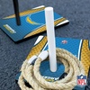 image:imageSolid Wood NFL Quoits Set with Direct Print HD Team Graphics  Tailgate Ring Toss Game  Great Gift for Any Football Fan Ring Toss Family Outdoor Games for The BeachLos Angeles Chargers