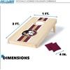 image:imageWild Sports College Portable Size 1 x 2 Solid Wood Cornhole Set with Direct Print HD Team Graphics  Travel SizeFlorida State Seminoles