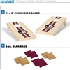 image:imageWild Sports College Portable Size 1 x 2 Solid Wood Cornhole Set with Direct Print HD Team Graphics  Travel SizeFlorida State Seminoles