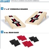 image:imageWild Sports College Portable Size 1 x 2 Solid Wood Cornhole Set with Direct Print HD Team Graphics  Travel SizeGeorgia Bulldogs