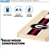 image:imageWild Sports College Portable Size 1 x 2 Solid Wood Cornhole Set with Direct Print HD Team Graphics  Travel SizeGeorgia Bulldogs