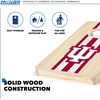 image:imageWild Sports College Portable Size 1 x 2 Solid Wood Cornhole Set with Direct Print HD Team Graphics  Travel SizeIndiana Hoosiers