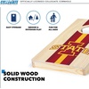 image:imageWild Sports College Portable Size 1 x 2 Solid Wood Cornhole Set with Direct Print HD Team Graphics  Travel SizeIowa State Cyclones