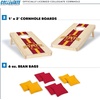 image:imageWild Sports College Portable Size 1 x 2 Solid Wood Cornhole Set with Direct Print HD Team Graphics  Travel SizeIowa State Cyclones
