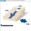image:imageWild Sports College Portable Size 1 x 2 Solid Wood Cornhole Set with Direct Print HD Team Graphics  Travel SizeKentucky Wildcats