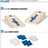 image:imageWild Sports College Portable Size 1 x 2 Solid Wood Cornhole Set with Direct Print HD Team Graphics  Travel SizeKentucky Wildcats