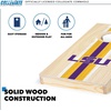 image:imageWild Sports College Portable Size 1 x 2 Solid Wood Cornhole Set with Direct Print HD Team Graphics  Travel SizeLSU Tigers