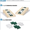 image:imageWild Sports College Portable Size 1 x 2 Solid Wood Cornhole Set with Direct Print HD Team Graphics  Travel SizeMichigan State Spartans
