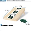image:imageWild Sports College Portable Size 1 x 2 Solid Wood Cornhole Set with Direct Print HD Team Graphics  Travel SizeMichigan State Spartans
