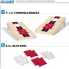 image:imageWild Sports College Portable Size 1 x 2 Solid Wood Cornhole Set with Direct Print HD Team Graphics  Travel SizeNebraska Cornhuskers