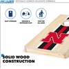 image:imageWild Sports College Portable Size 1 x 2 Solid Wood Cornhole Set with Direct Print HD Team Graphics  Travel SizeNebraska Cornhuskers