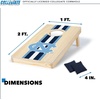 image:imageWild Sports College Portable Size 1 x 2 Solid Wood Cornhole Set with Direct Print HD Team Graphics  Travel SizeNorth Carolina Tar Heels