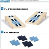 image:imageWild Sports College Portable Size 1 x 2 Solid Wood Cornhole Set with Direct Print HD Team Graphics  Travel SizeNorth Carolina Tar Heels