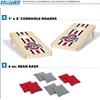image:imageWild Sports College Portable Size 1 x 2 Solid Wood Cornhole Set with Direct Print HD Team Graphics  Travel SizeOhio State Buckeyes