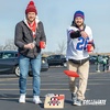 image:imageWild Sports College Portable Size 1 x 2 Solid Wood Cornhole Set with Direct Print HD Team Graphics  Travel SizeOhio State Buckeyes