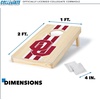 image:imageWild Sports College Portable Size 1 x 2 Solid Wood Cornhole Set with Direct Print HD Team Graphics  Travel SizeOklahoma Sooners