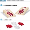 image:imageWild Sports College Portable Size 1 x 2 Solid Wood Cornhole Set with Direct Print HD Team Graphics  Travel SizeOklahoma Sooners