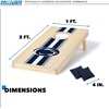 image:imageWild Sports College Portable Size 1 x 2 Solid Wood Cornhole Set with Direct Print HD Team Graphics  Travel SizePenn State Nittany Lions