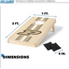image:imageWild Sports College Portable Size 1 x 2 Solid Wood Cornhole Set with Direct Print HD Team Graphics  Travel SizePurdue Boilermakers