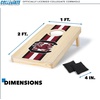image:imageWild Sports College Portable Size 1 x 2 Solid Wood Cornhole Set with Direct Print HD Team Graphics  Travel SizeSouth Carolina Fighting Gamecocks