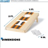 image:imageWild Sports College Portable Size 1 x 2 Solid Wood Cornhole Set with Direct Print HD Team Graphics  Travel SizeTennessee Volunteers