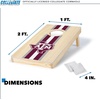 image:imageWild Sports College Portable Size 1 x 2 Solid Wood Cornhole Set with Direct Print HD Team Graphics  Travel SizeTexas AM Aggies