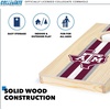 image:imageWild Sports College Portable Size 1 x 2 Solid Wood Cornhole Set with Direct Print HD Team Graphics  Travel SizeTexas AM Aggies