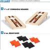 image:imageWild Sports College Portable Size 1 x 2 Solid Wood Cornhole Set with Direct Print HD Team Graphics  Travel SizeTexas Longhorns