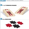 image:imageWild Sports College Portable Size 1 x 2 Solid Wood Cornhole Set with Direct Print HD Team Graphics  Travel SizeTexas Tech Red Raiders