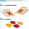 image:imageWild Sports College Portable Size 1 x 2 Solid Wood Cornhole Set with Direct Print HD Team Graphics  Travel SizeUSC Trojans