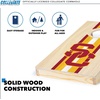image:imageWild Sports College Portable Size 1 x 2 Solid Wood Cornhole Set with Direct Print HD Team Graphics  Travel SizeUSC Trojans