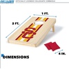 image:imageWild Sports College Portable Size 1 x 2 Solid Wood Cornhole Set with Direct Print HD Team Graphics  Travel SizeUSC Trojans