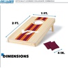 image:imageWild Sports College Portable Size 1 x 2 Solid Wood Cornhole Set with Direct Print HD Team Graphics  Travel SizeVirginia Tech Hokies