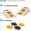image:imageWild Sports College Portable Size 1 x 2 Solid Wood Cornhole Set with Direct Print HD Team Graphics  Travel SizeWest Virginia Mountaineers