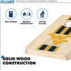 image:imageWild Sports College Portable Size 1 x 2 Solid Wood Cornhole Set with Direct Print HD Team Graphics  Travel SizeWest Virginia Mountaineers
