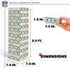 image:imageWild Sports NFL Giant Stacking Wooden Blocks  Tumbling Tower Classic Family Game Stacks  Great Gift for Any Football FanCarolina Panthers