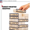 image:imageWild Sports NFL Giant Stacking Wooden Blocks  Tumbling Tower Classic Family Game Stacks  Great Gift for Any Football FanHouston Texans