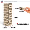 image:imageWild Sports NFL Giant Stacking Wooden Blocks  Tumbling Tower Classic Family Game Stacks  Great Gift for Any Football FanLas Vegas Raiders