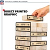 image:imageWild Sports NFL Giant Stacking Wooden Blocks  Tumbling Tower Classic Family Game Stacks  Great Gift for Any Football FanNew Orleans Saints