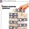 image:imageWild Sports NFL Giant Stacking Wooden Blocks  Tumbling Tower Classic Family Game Stacks  Great Gift for Any Football FanNew York Giants