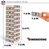 image:imageWild Sports NFL Giant Stacking Wooden Blocks  Tumbling Tower Classic Family Game Stacks  Great Gift for Any Football FanNew York Giants