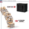 image:imageWild Sports NFL Giant Stacking Wooden Blocks  Tumbling Tower Classic Family Game Stacks  Great Gift for Any Football FanNew York Giants